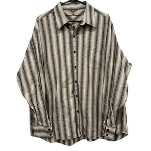 Tommy Bahama Mens Long Sleeve Button Up Shirt Tropical Print Size XXL